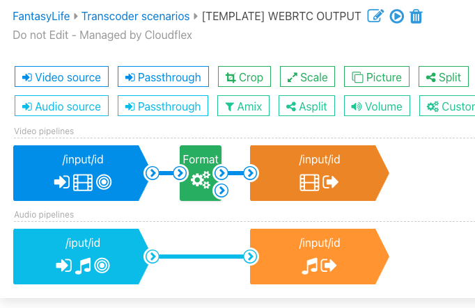 WMSPanel WebRTC output transcoder template